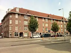 Arbeiderswoningen van Bouwfonds Handwerkers Vriendenkring aan de Maritzstraat.