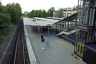 Het station gezien uit het zuiden