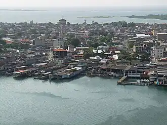 Tumaco vanuit de lucht