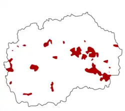 De verspreiding van de Turkse minderheid