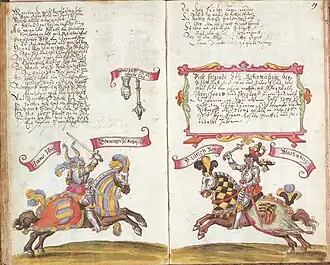 De overwinning op graaf Ulrich V van Württemberg door Hans von Gemmingen