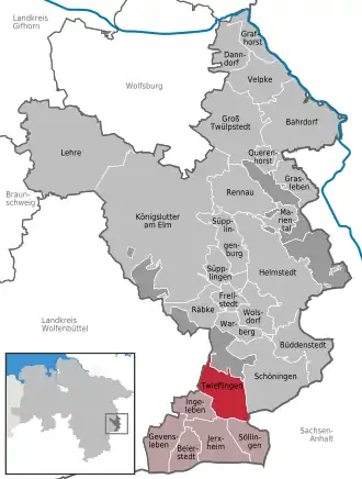 Kaart van Twieflingen