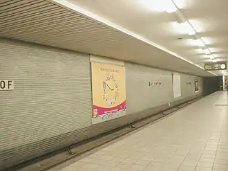 Perron van het zakelijk ingerichte station Alt-Tempelhof