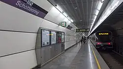 Het noordelijke perron van de U2.