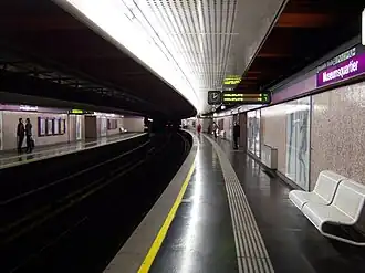 Het station gezien uit het noorden