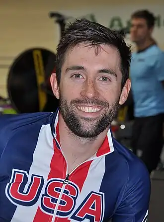 Young bij de WK op de baan, 2018.