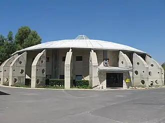 Het hoofdkwartier van UNDOF in Kamp Faouar in 2009.