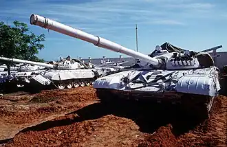 Indische VN-tanks in een Belgische basis in Somalië anno 1993.