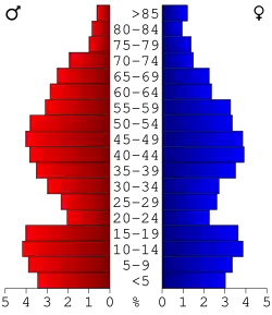 Bevolkingspiramide Benewah County