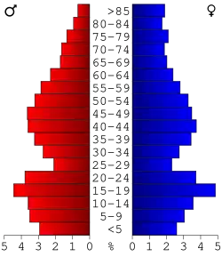 Bevolkingspiramide Bremer County