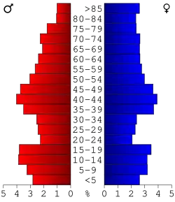 Bevolkingspiramide Cass County