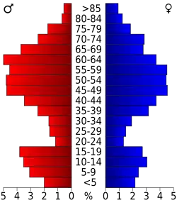 Bevolkingspiramide Catron County