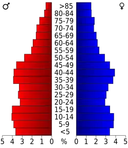 Bevolkingspiramide Clinton County