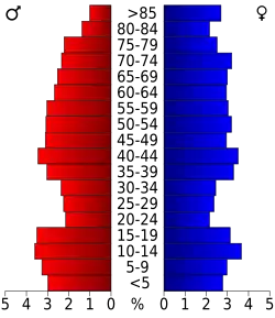 Bevolkingspiramide Coleman County