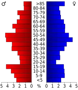 Bevolkingspiramide Ellis County