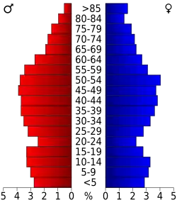 Bevolkingspiramide Floyd County