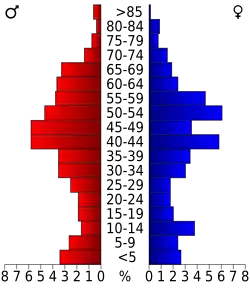 Bevolkingspiramide Hinsdale County