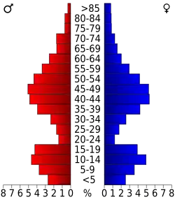 Bevolkingspiramide Jefferson County