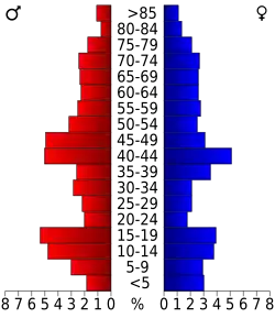 Bevolkingspiramide Jones County