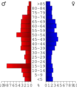 Bevolkingspiramide Keweenaw County