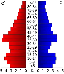 Bevolkingspiramide Kit Carson County