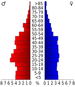 Bevolkingspiramide Lake County