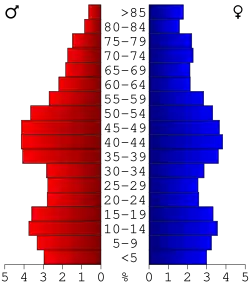 Bevolkingspiramide Lee County