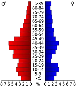Bevolkingspiramide Lincoln County