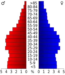 Bevolkingspiramide Marion County