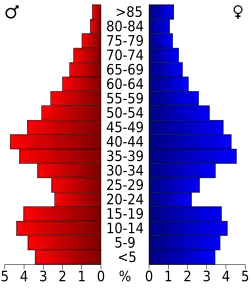 Bevolkingspiramide Miami County