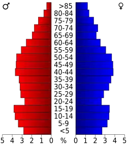 Bevolkingspiramide Mineral County