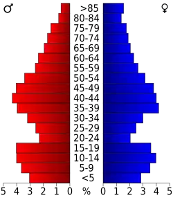 Bevolkingspiramide Polk County