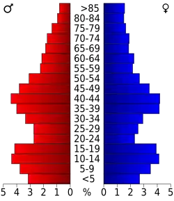 Bevolkingspiramide Taylor County