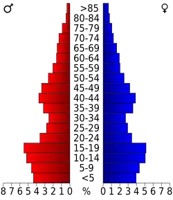 Bevolkingspiramide Uintah County
