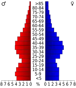 Bevolkingspiramide Union County