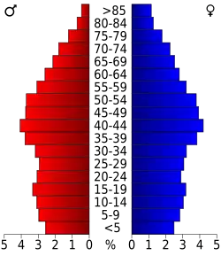 Bevolkingspiramide Washington County
