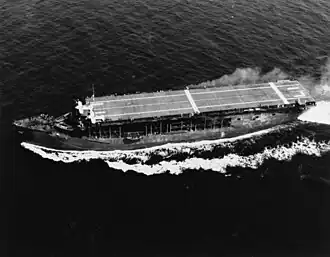 Onderweg op 8 juli 1941, nog zonder verlengd vliegdek