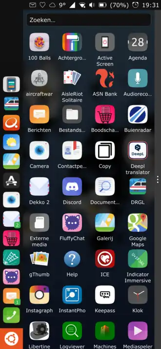 Appoverzicht op Ubuntu Touch (20.04)