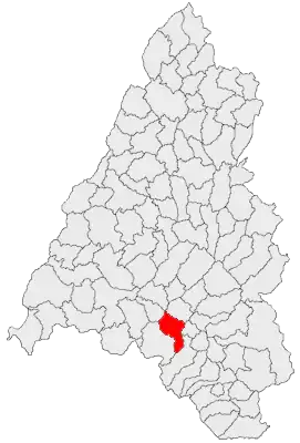 Kaart van Uileacu de Beiuș