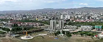 Uitzicht op Ulaanbaatar