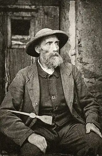 Ulrich Lauener in de jaren 1880, gefotografeerd door William de Wiveleslie Abney.