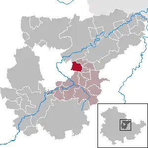 Kaart van Umpferstedt