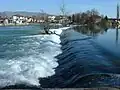 Rivier Una vlak bij Bihać