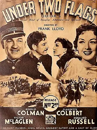 Aanplakbiljet voor Under Two Flags