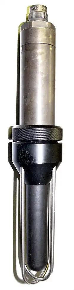 Hydrofoon, gebruikt bij registratie van geluiden onder water