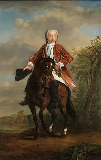 Unico Allard Alberda op 18-jarige leeftijd geschilderd in 1744 door Jan Abel Wassenbergh