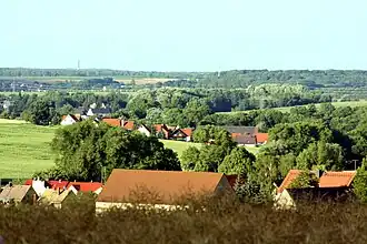 Het platteland rondom Altenburg: gezicht op Unterzetzscha