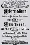 Het Urbarmachungs-Edikt (1765)