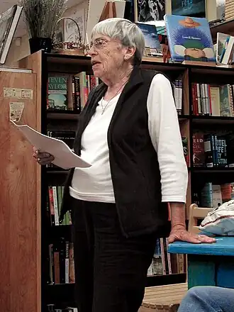 Ursula K. Le Guin, die voorleest uit Lavinia bij Rakestraw Books, Danville, Californië, op 23 juni 2008.
