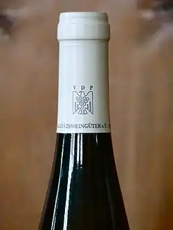 Het VDP-logo op een capsule